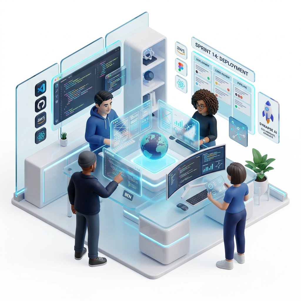 CodeScrapers 3D team illustration
